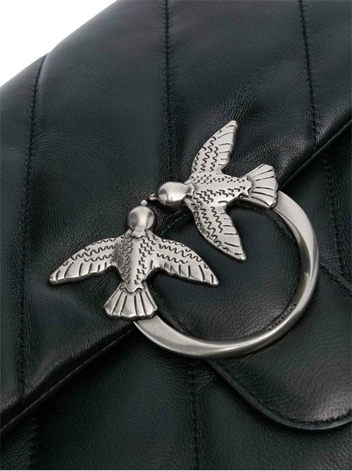 Borsa Big Love Puff Maxi Quilt Nero Argento PINKO | 100037 A0F2Z99O